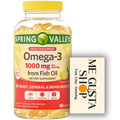 Omega-3 Fish Oil Soft Gels 1000 mg 180 Count W477894