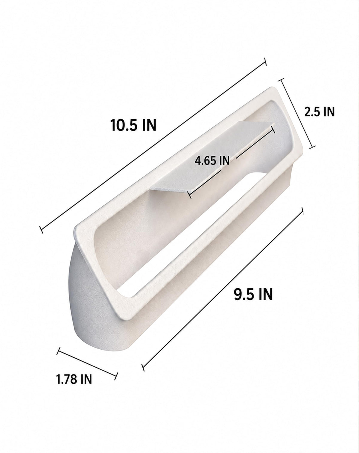 RV Rooftop AC Air Deflector White W31469