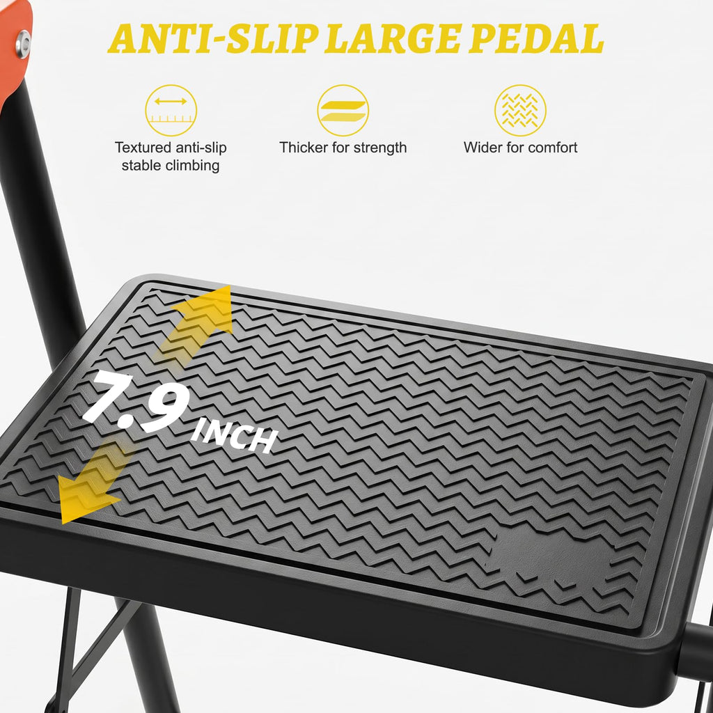 Heavy Duty 2 Step Ladder with Safety Lock R970074