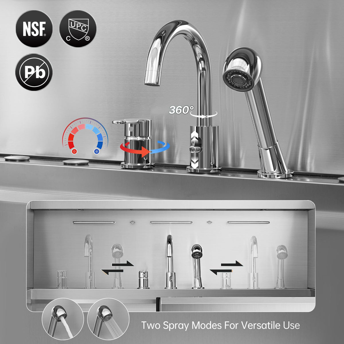 304 Stainless Steel Pet Wash Sink R266