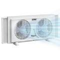 9" Twin Window Fan with Manual Reversible Airflow, 2 Speed, White W206387