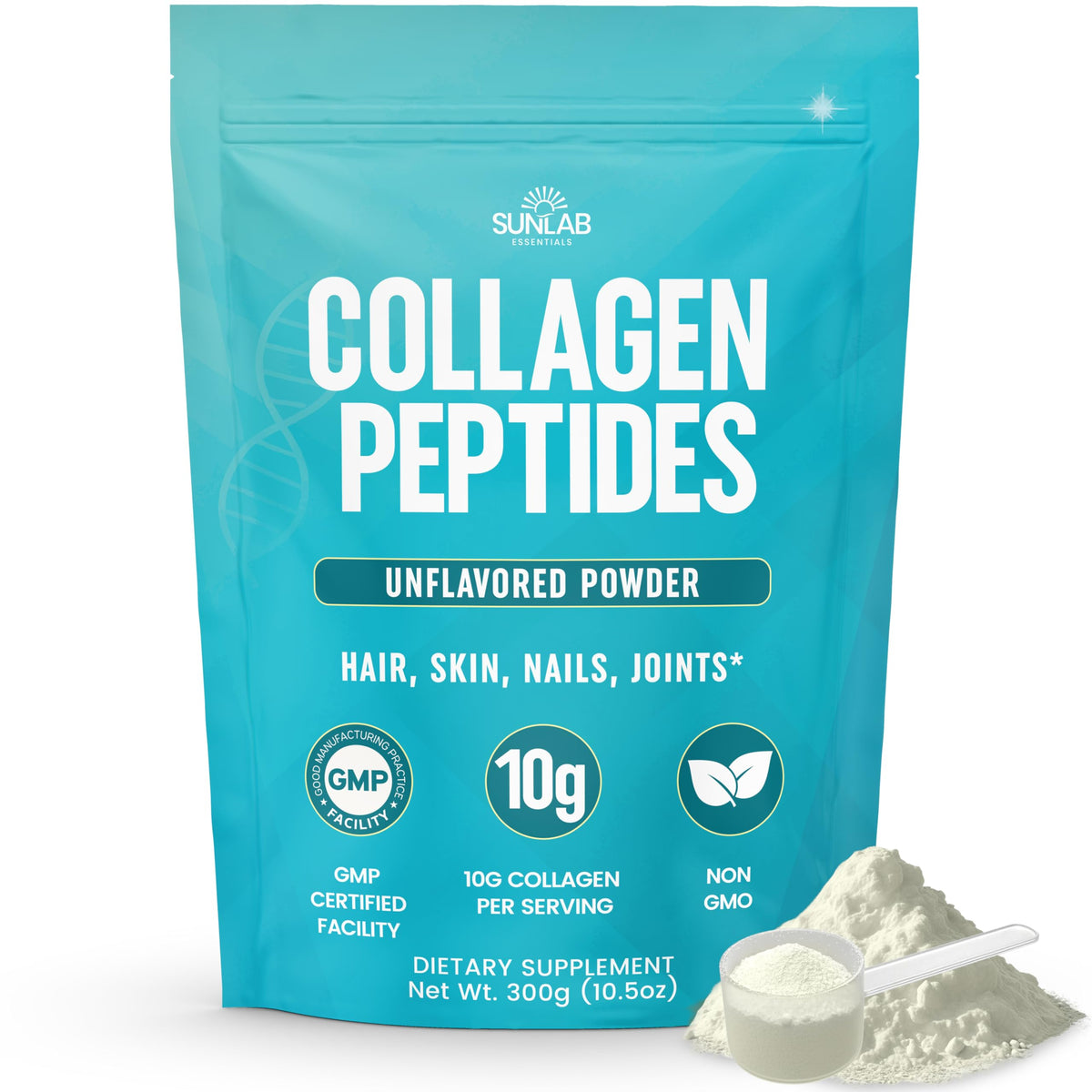 Unflavored Hydrolyzed Bovine Collagen Peptides Powder F84558