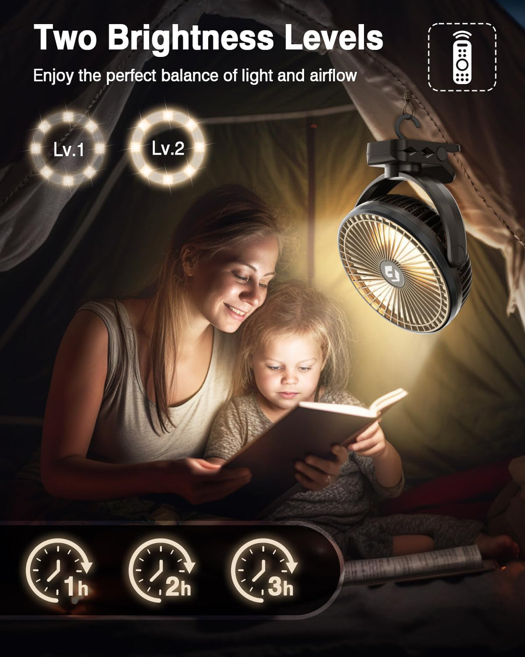 8" Clip On Fan with Lights X187296