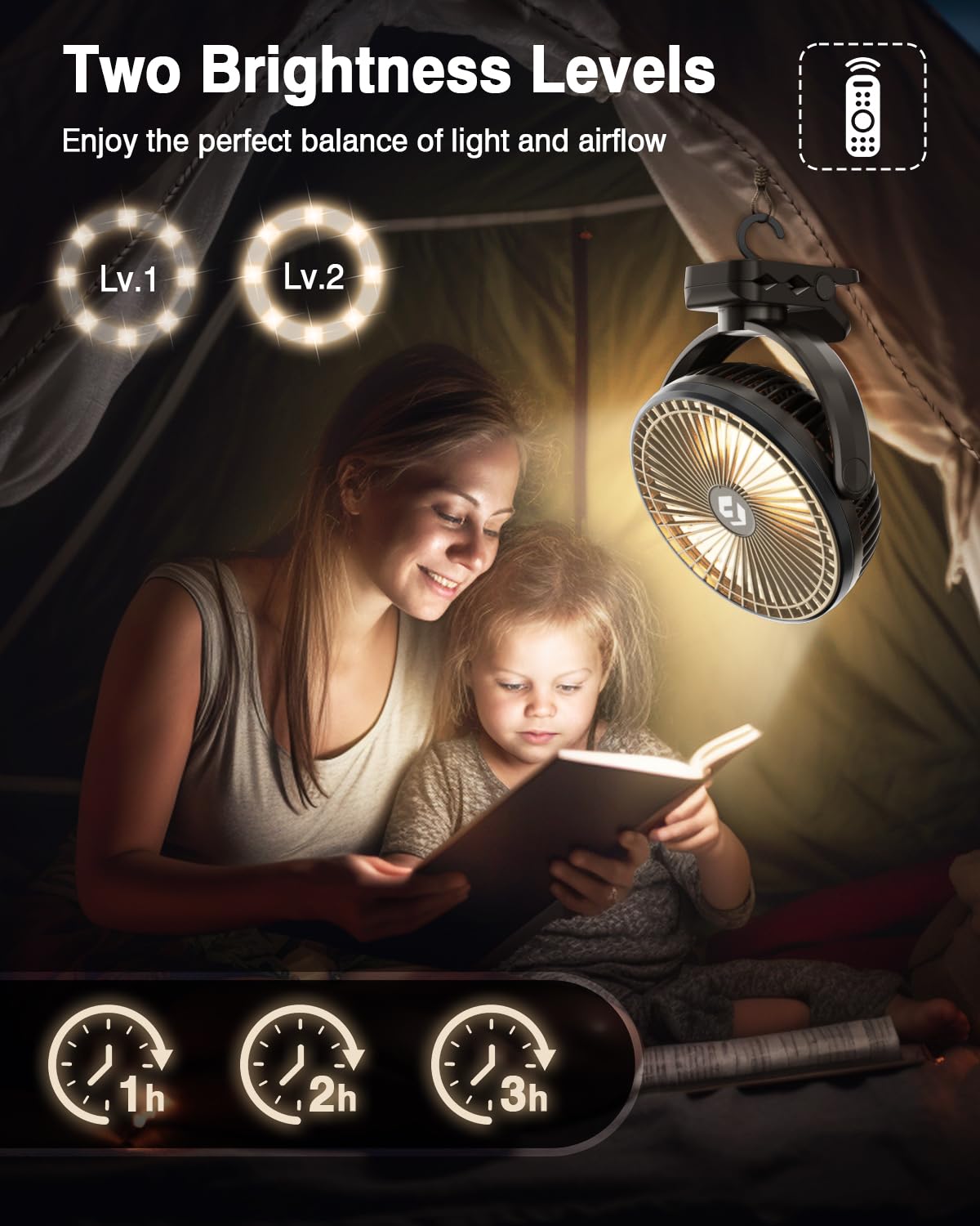 8" Clip On Fan with Lights X187296