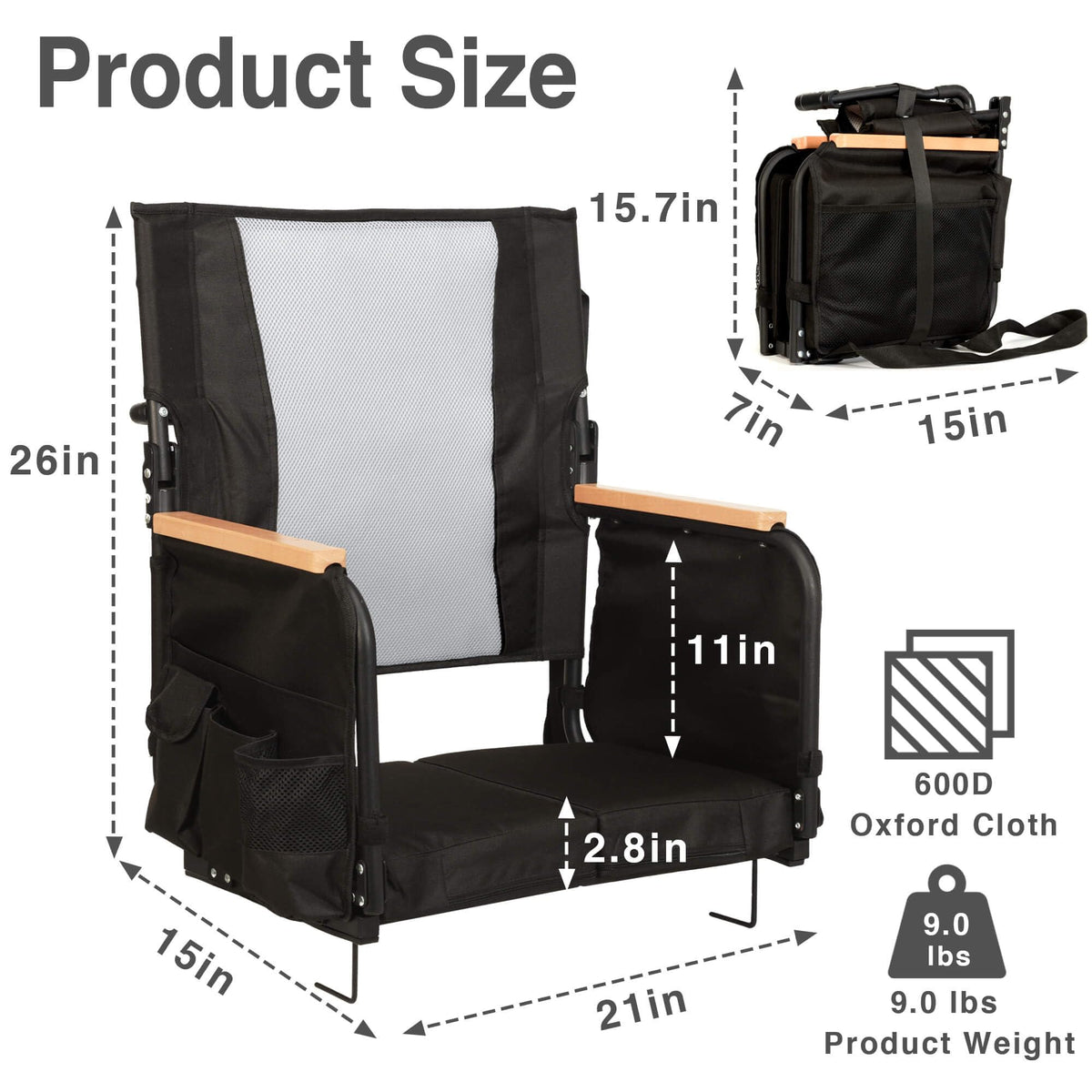 High Back Stadium Seats with Back Support S55563
