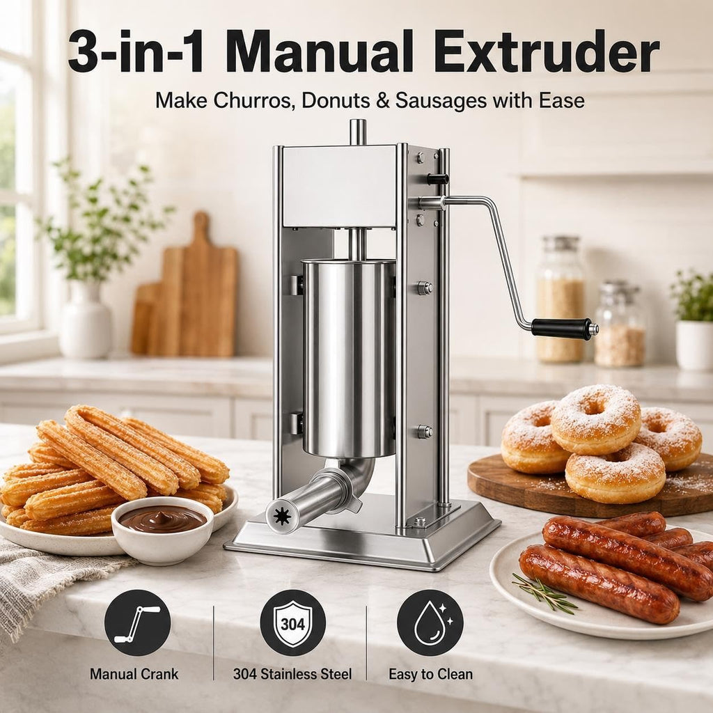 3L 304 Stainless Steel Sausage Stuffer & Churro Maker U796