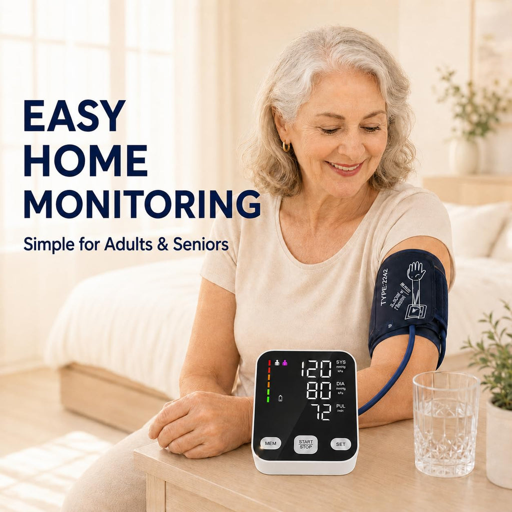 Automatic Upper Arm Blood Pressure Monitor with 6-Inch Backlit Display A94777