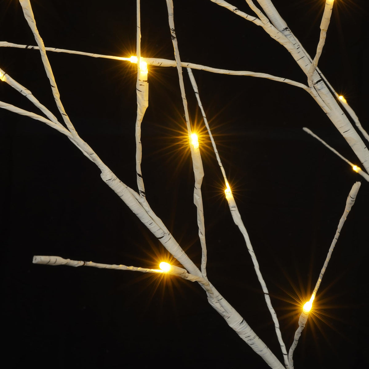White Birch Tree Set with 246 LED Lights F317159