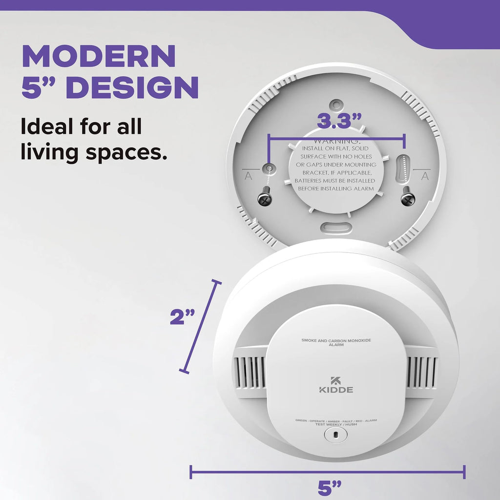 Smoke & Carbon Monoxide Alarm, Battery Powered Combo Detector C66610