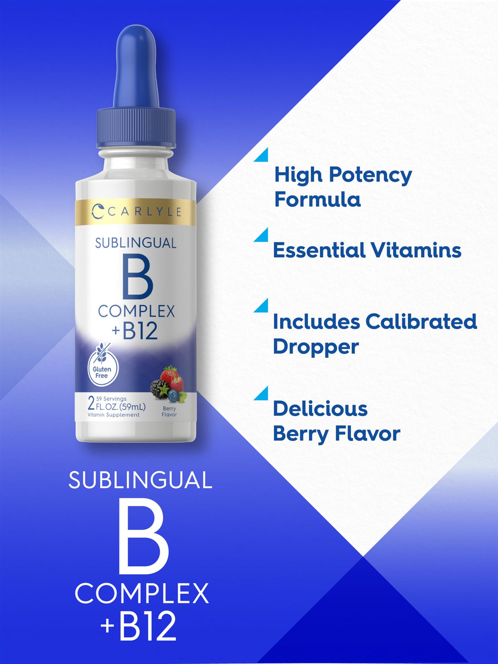 Vitamin B Complex Sublingual Liquid Drops 2 fl oz P7510