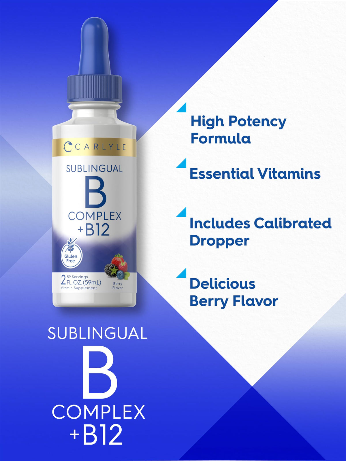 Vitamin B Complex Sublingual Liquid Drops 2 fl oz P7510