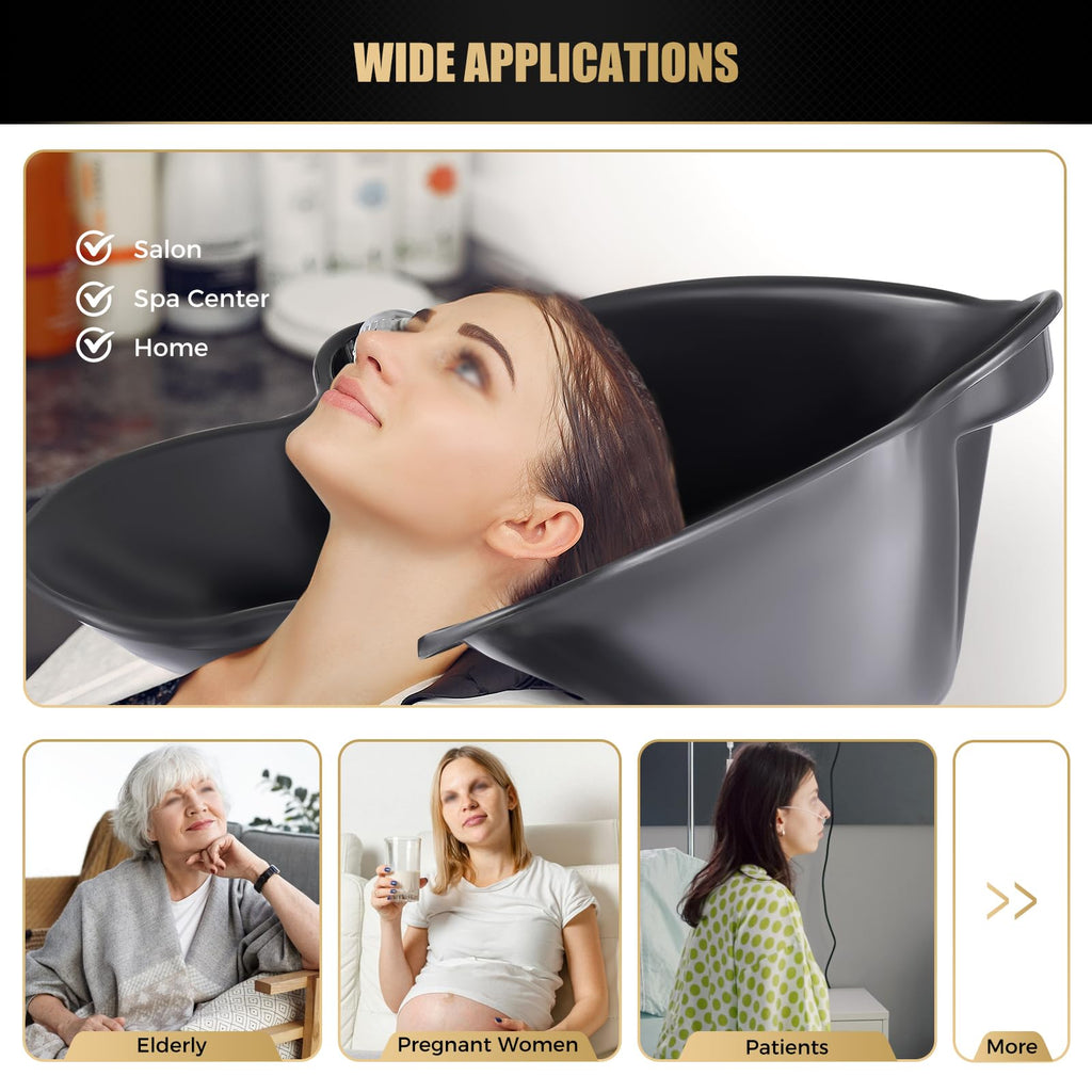 Portable Shampoo Basin with Electric Pump and Wheel O84139