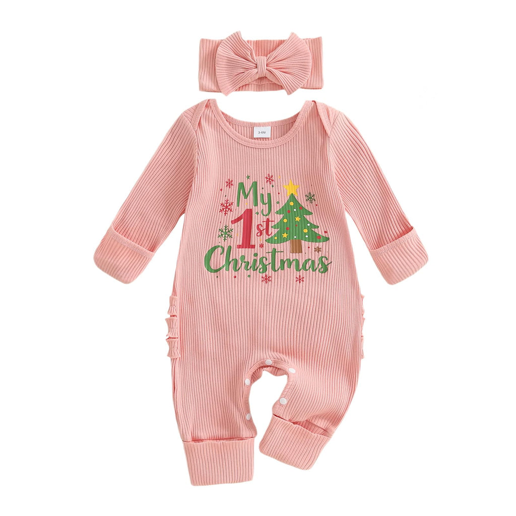 Christmas Tree Long Sleeve Romper Jumpsuit I591921