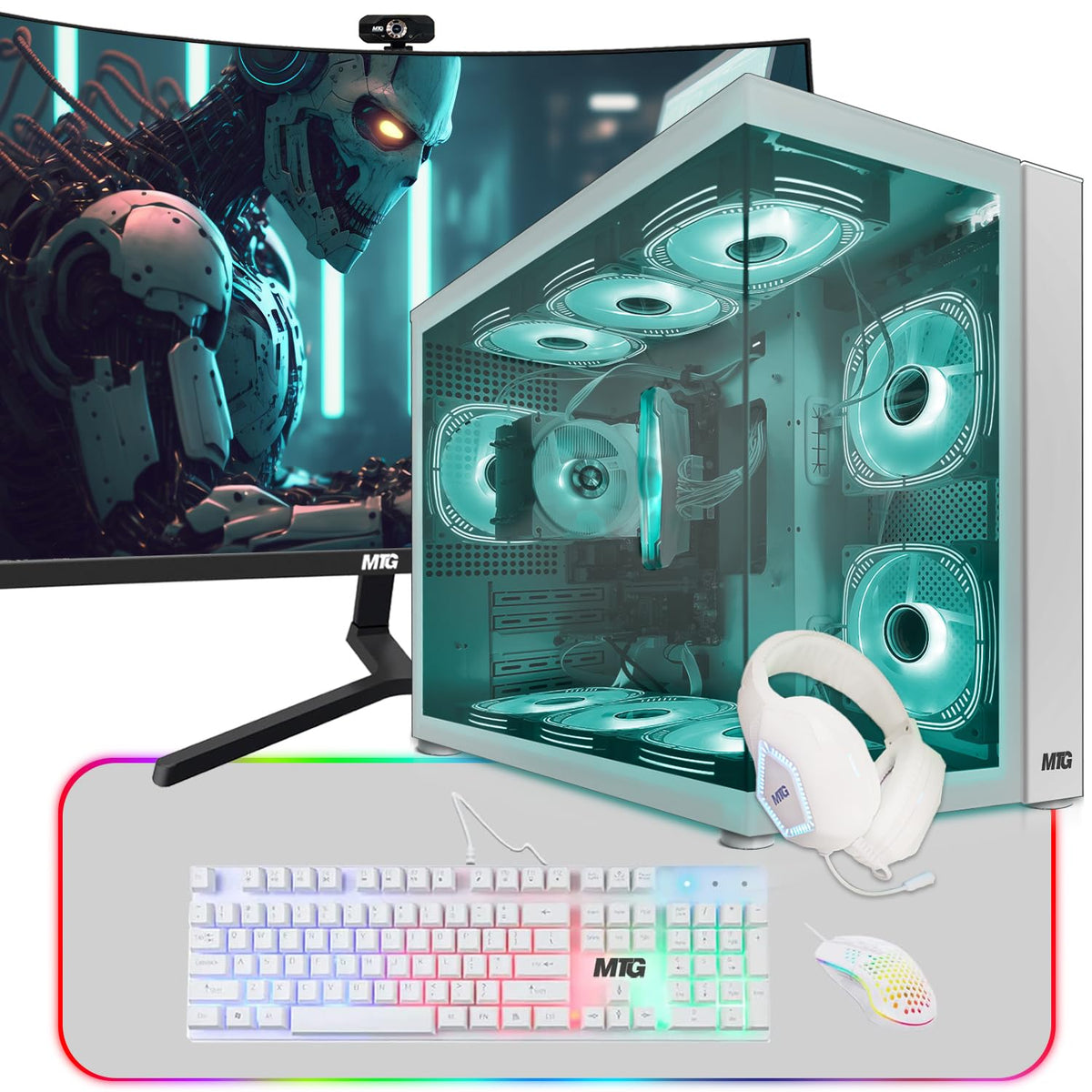 Gaming Tower PC, i5 8th Gen, 16GB RAM, 256GB Nvme I279669