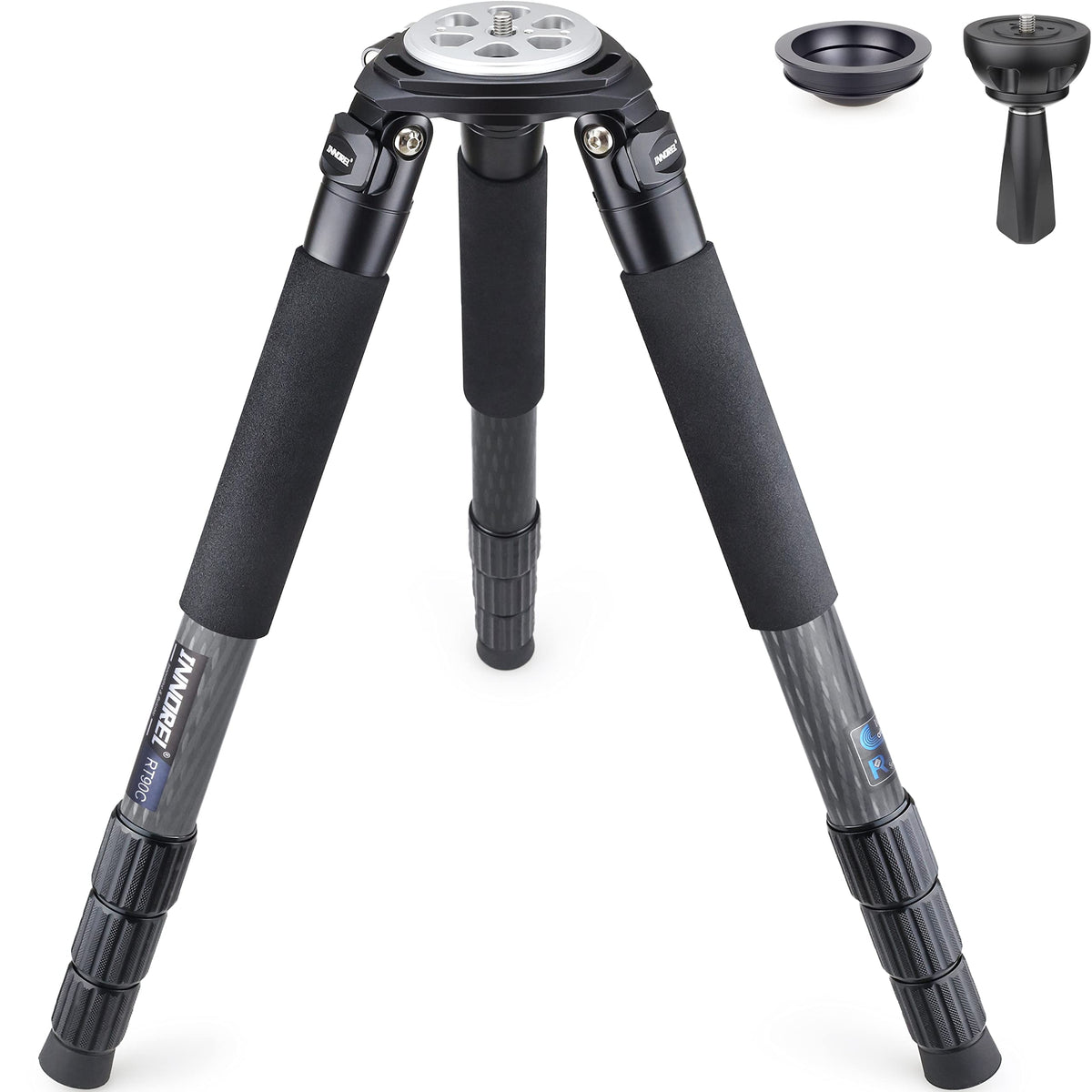 Carbon Fiber Heavy Duty Tripod with 75mm Bowl Adapter 63 inch Black E688581