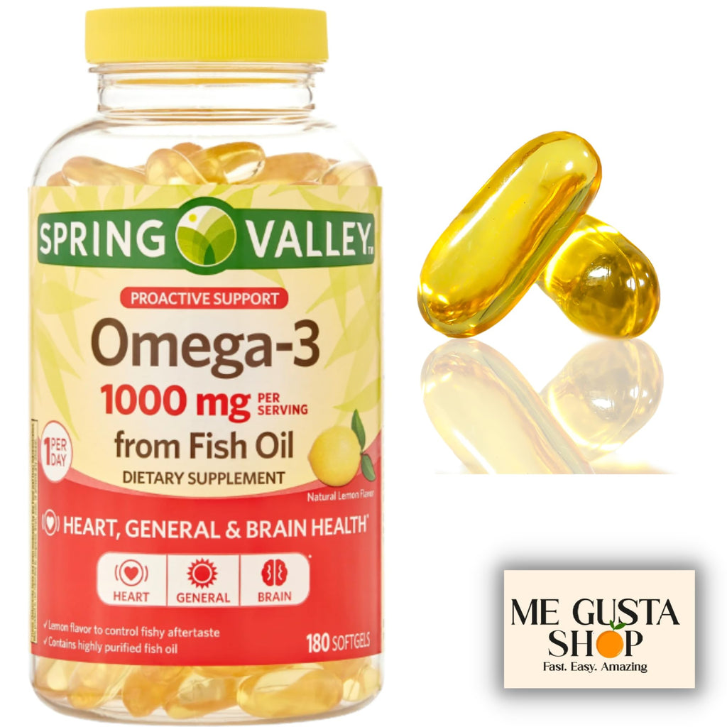 Omega-3 Fish Oil Soft Gels 1000 mg 180 Count W477894