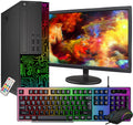 RGB Desktop Computer PC with 24 Inch Monitor, Intel i5, 8GB RAM, 512GB SSD, Windows 11 Pro P570