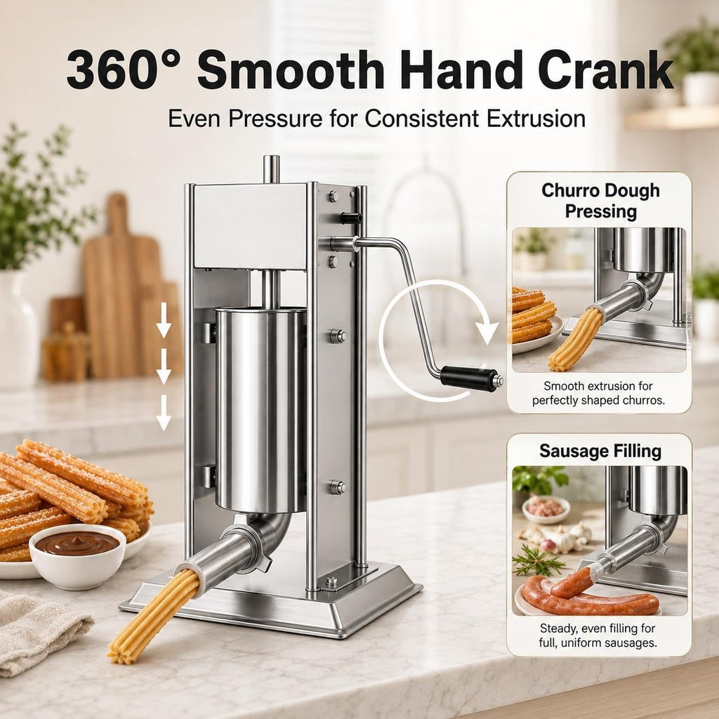 3L 304 Stainless Steel Sausage Stuffer & Churro Maker U796