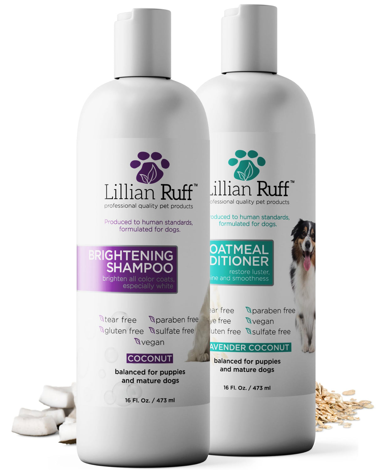 Brightening Shampoo & Oatmeal Conditioner Set for Dogs Q545467