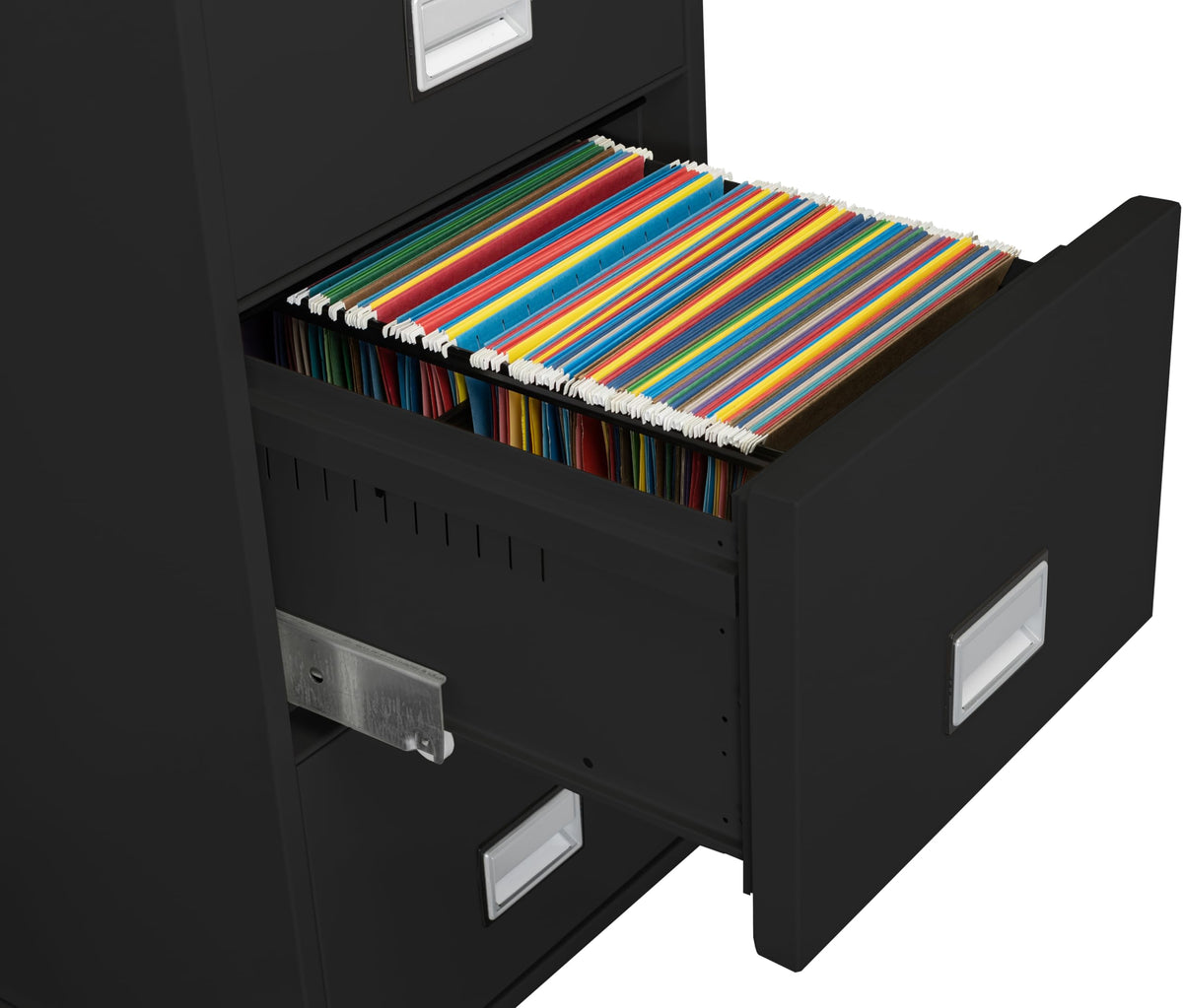 Black 4-Drawer Legal Fireproof File Cabinet A517