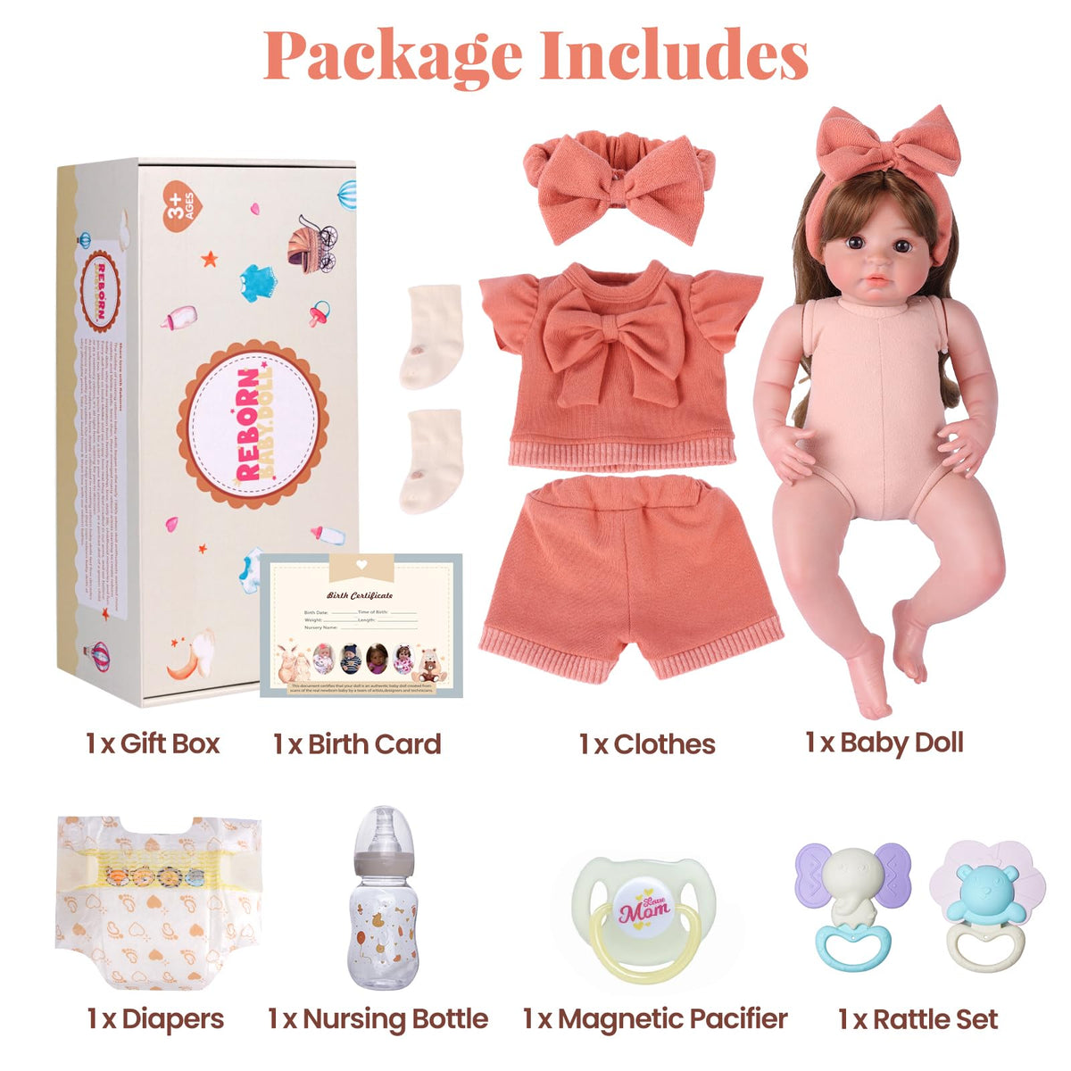 20 Inch Realistic Baby Doll T669468