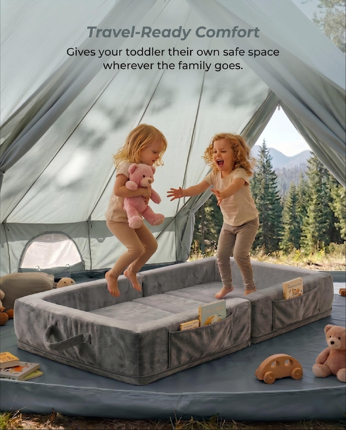 Portable Foldable Washable Toddler Travel Bed S161