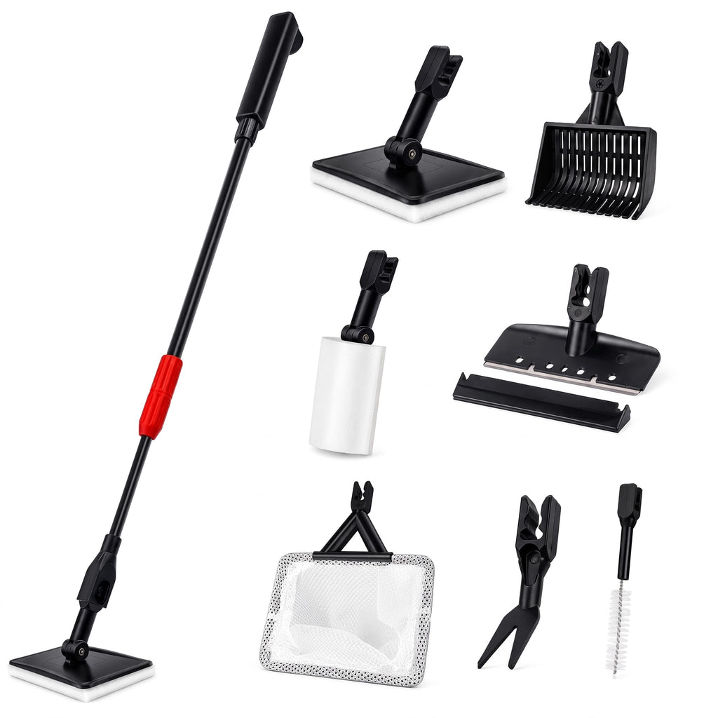 7 in 1 Aquarium Cleaning Kit with Adjustable Long Handle Z5600