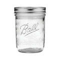 Glass Mason Jar with Lids and Bands, Wide Mouth, 16 OZ G404