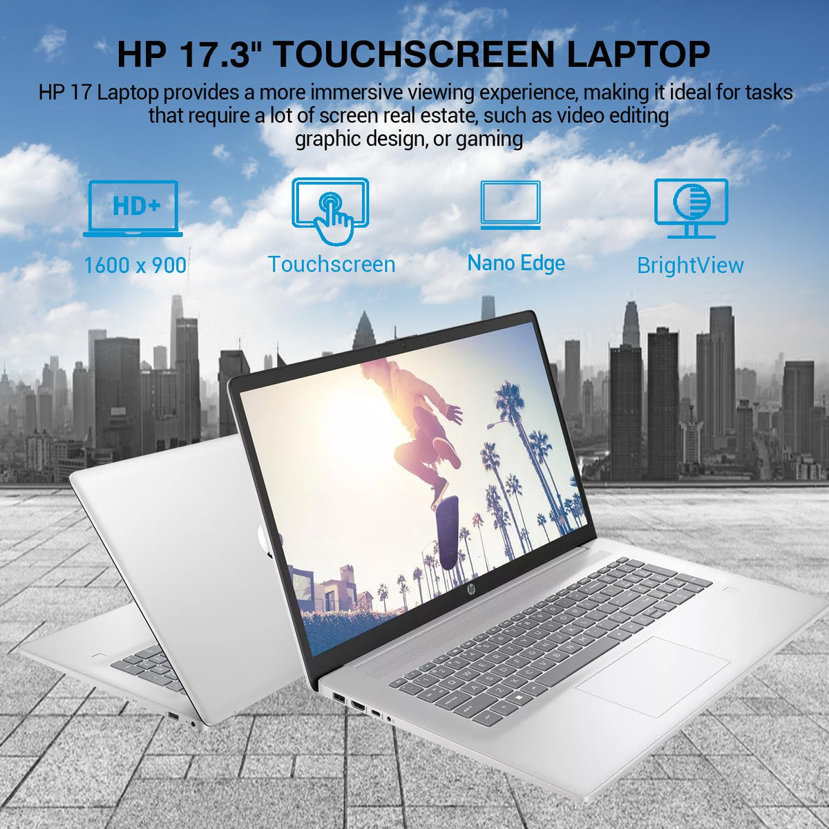 17.3 Inch Touchscreen Laptop Intel i7 Windows 11 Pro 64GB RAM 2TB SSD W59345