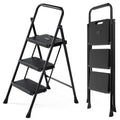 3 Step Ladder 500lbs Capacity Foldable Step Stool R6735
