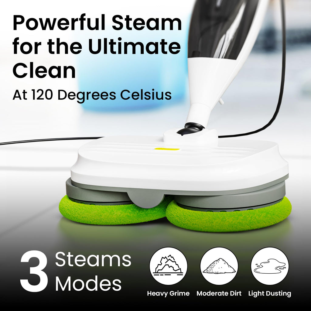 15-in-1 Electric Steam Mop with 3 Steam Modes C296