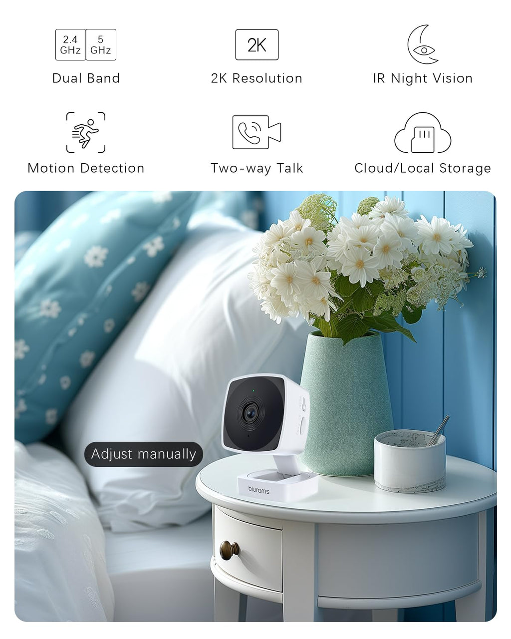 2K Indoor Cameras 2 Pack P516