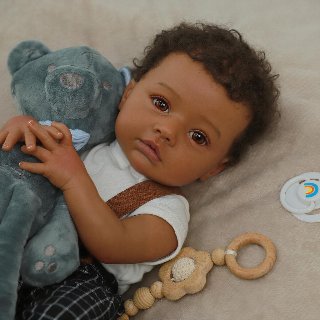 Black 20" Reborn Baby Dolls G393