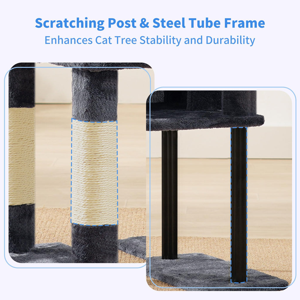 49.2 inch Cat Tree with Toy T355441
