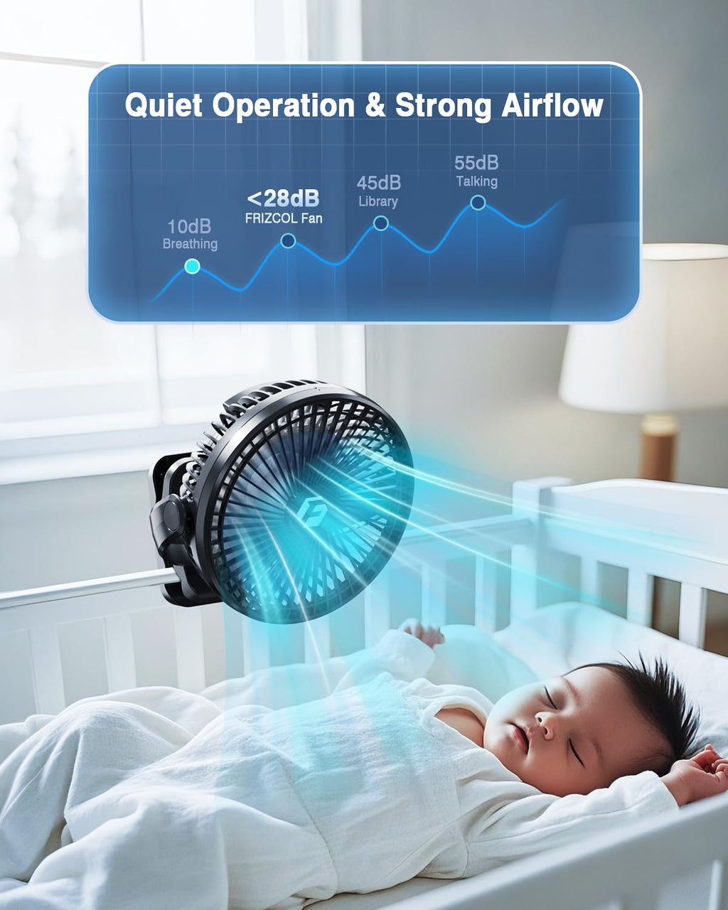 8" Clip On Fan with Lights X187296