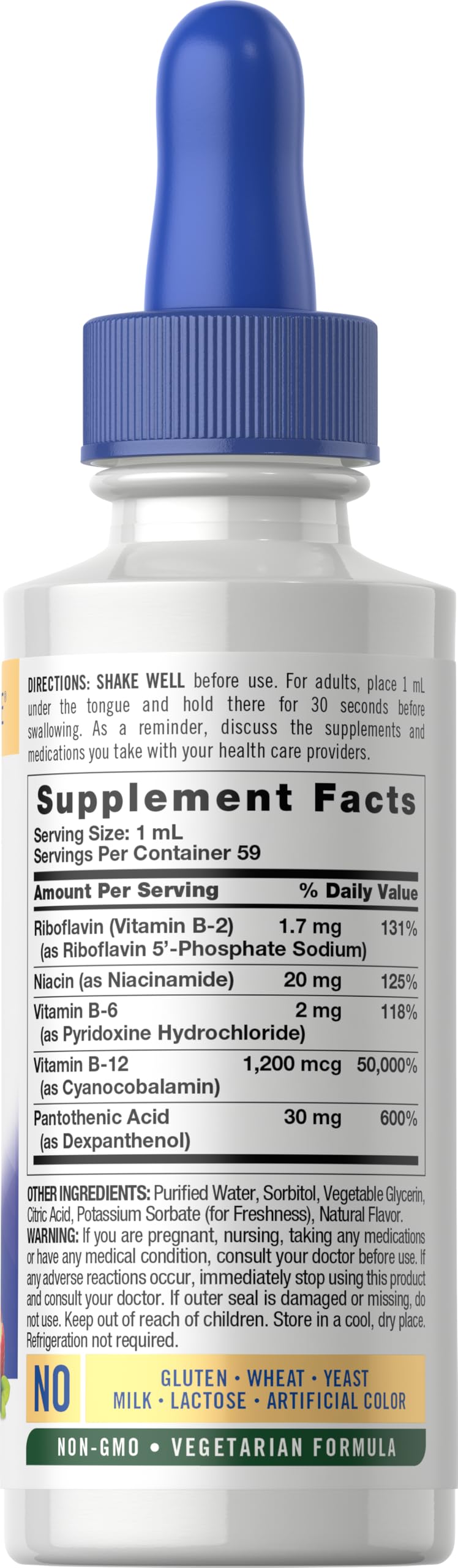 Vitamin B Complex Sublingual Liquid Drops 2 fl oz P7510