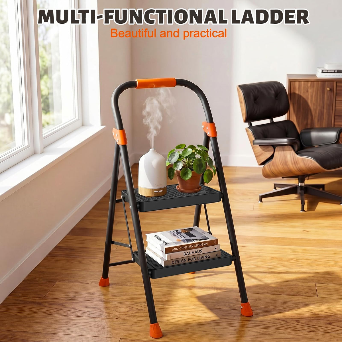 Heavy Duty 2 Step Ladder with Safety Lock R970074