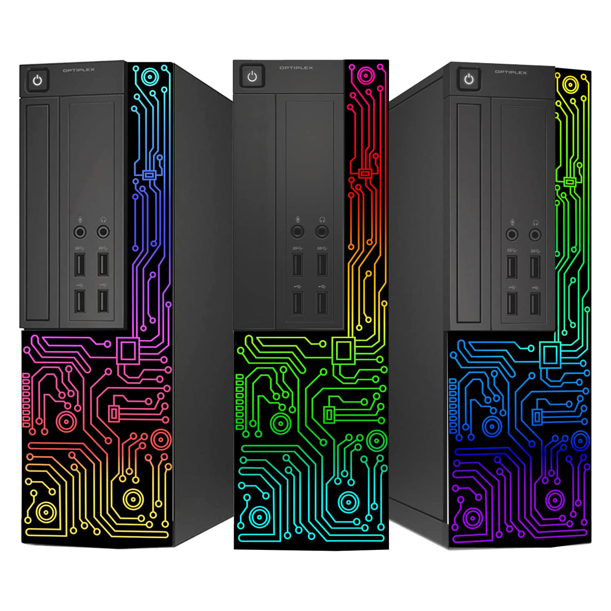 RGB Desktop Computer PC with 24 Inch Monitor, Intel i5, 8GB RAM, 512GB SSD, Windows 11 Pro P570