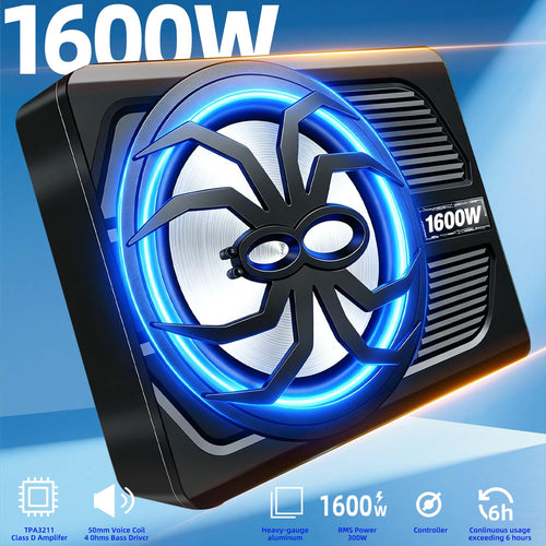 10" 1600W Under Seat Powered Subwoofer with Built-in Amp Z256