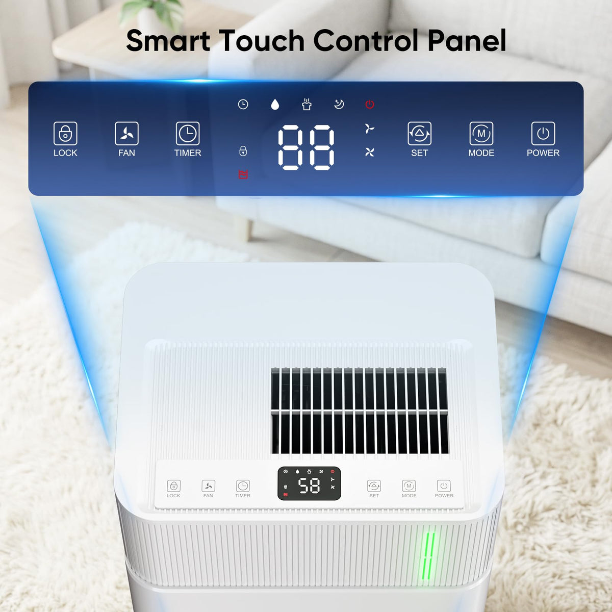 52-Pint 4,500 Sq Ft Dehumidifier with Drain Hose C470