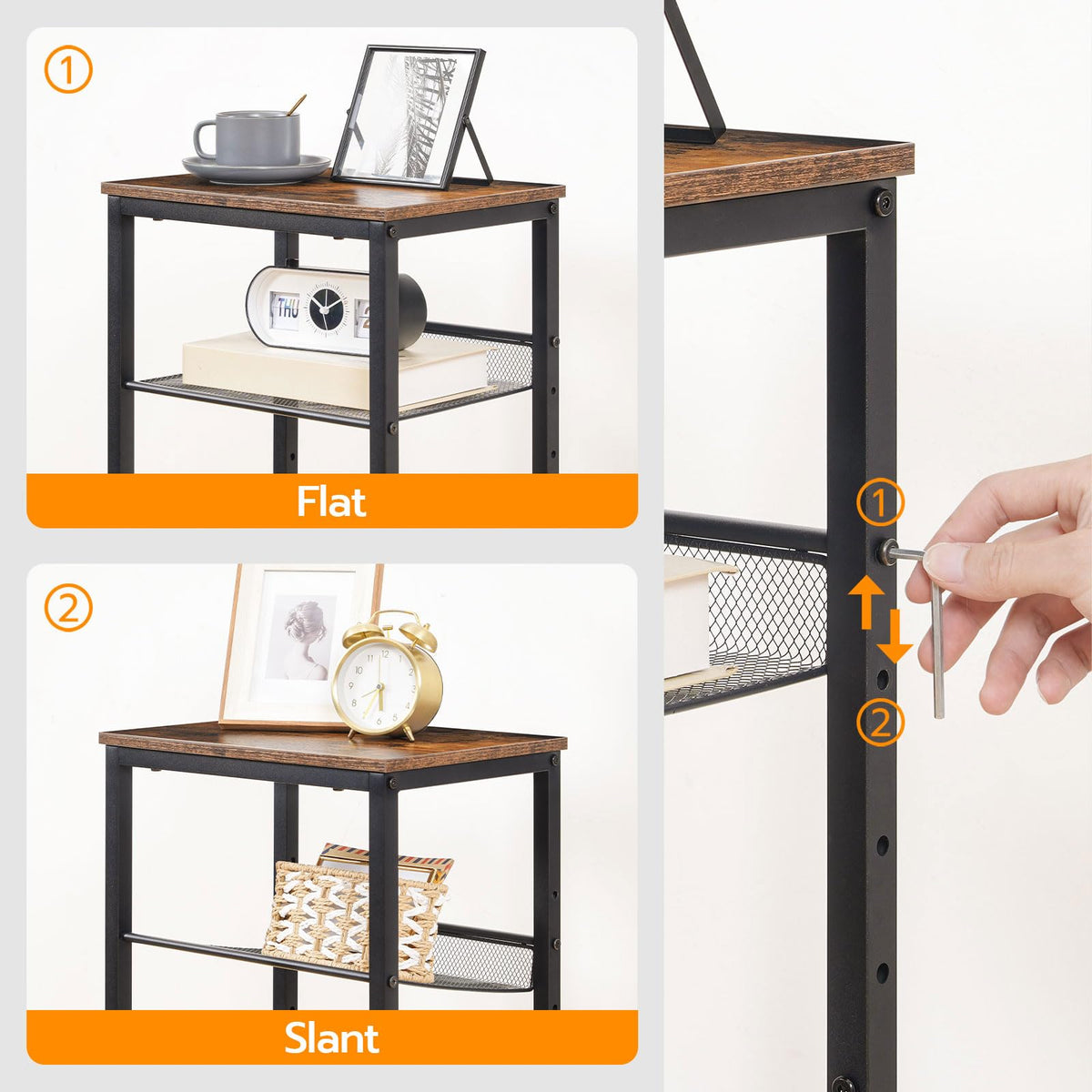Tall 3-Tier Side Table M7012