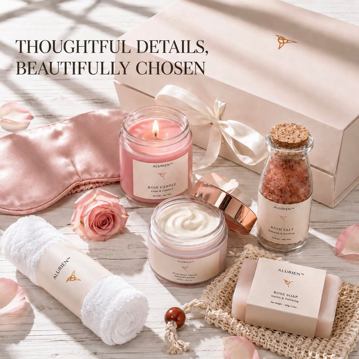 Rose 11-Piece Bath & Body Gift Set W29367