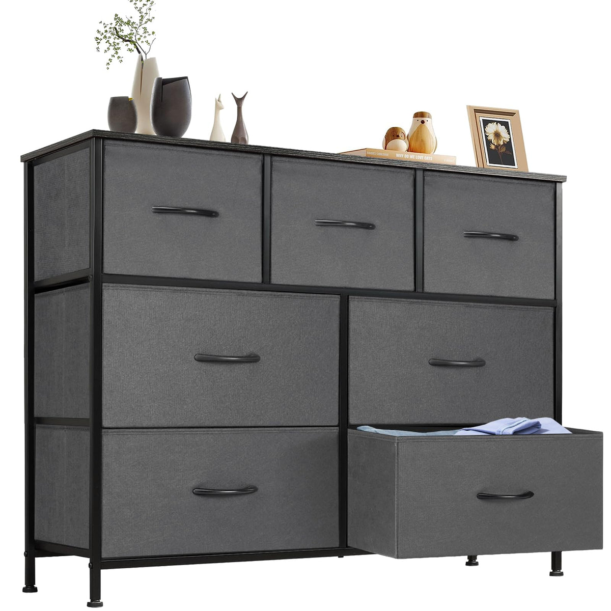 7 Drawer Fabric Dresser W106923
