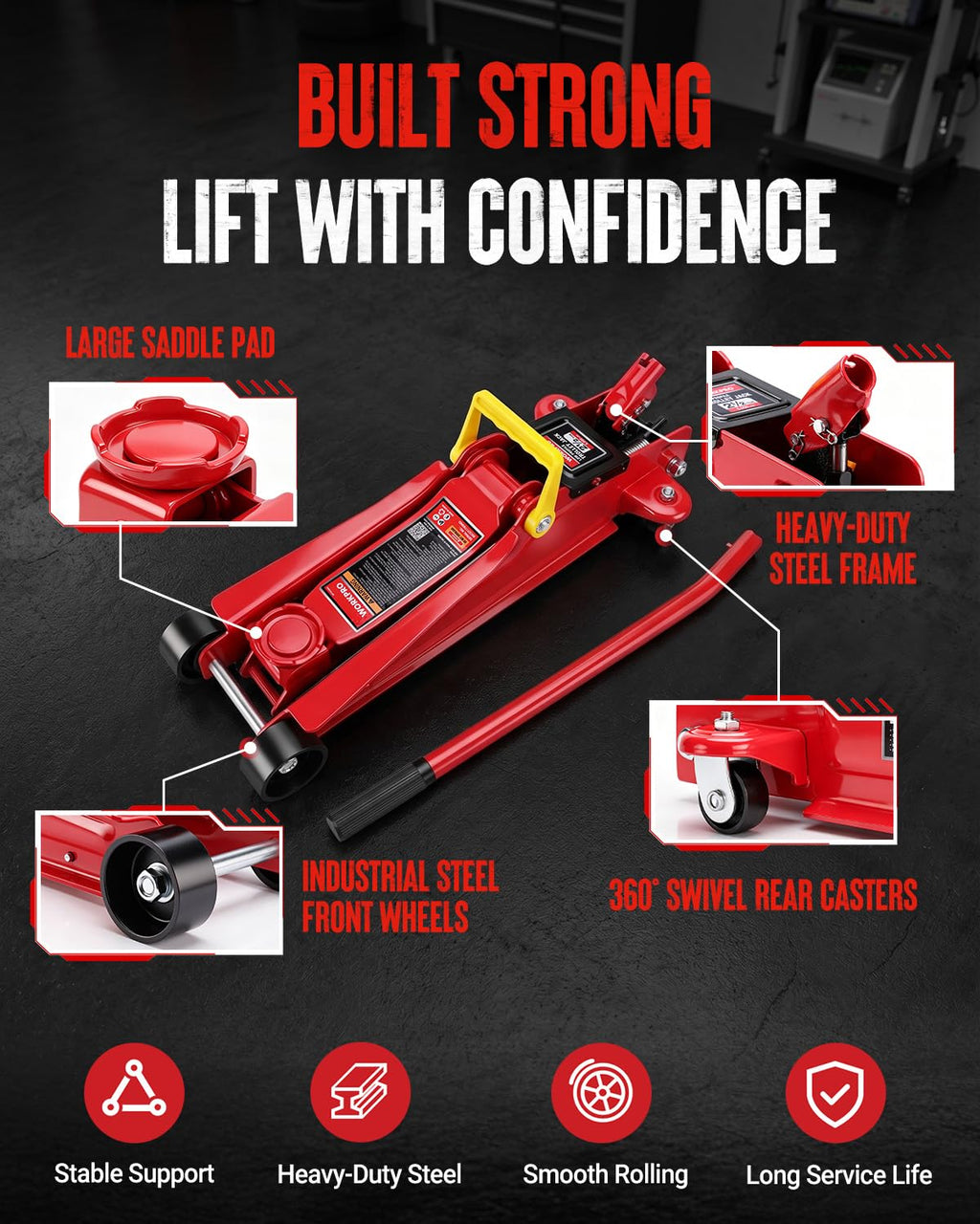 2.5 Ton Hydraulic Trolley Floor Jack N456