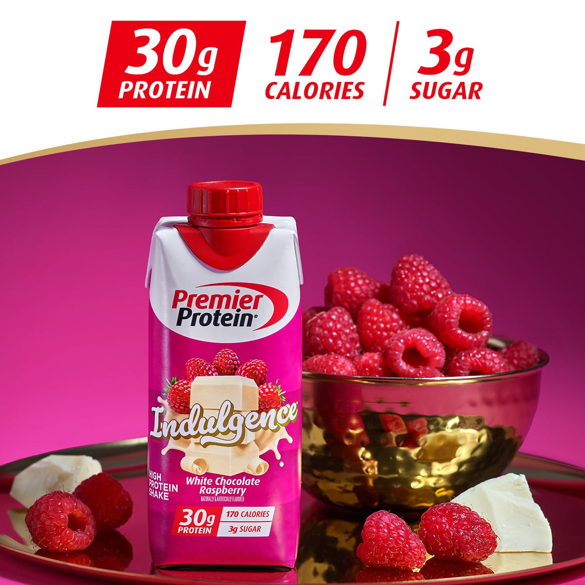 White Chocolate Raspberry Protein Shake 12 Pack J85311