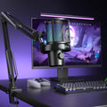 Wireless RGB Condenser Microphone with Boom Arm Q984636