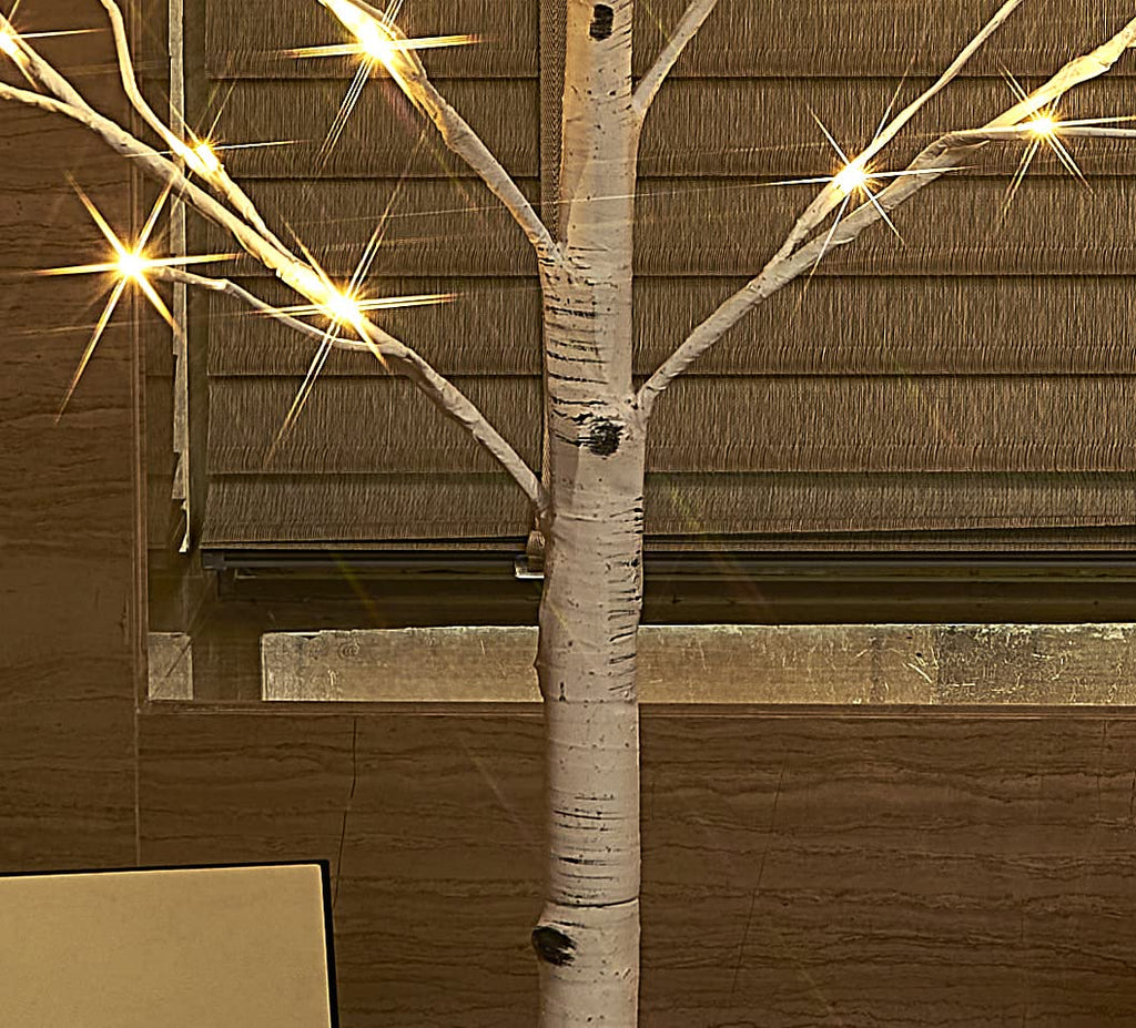 Lighted Birch Tree 8FT 240 Warm White Lights H99765