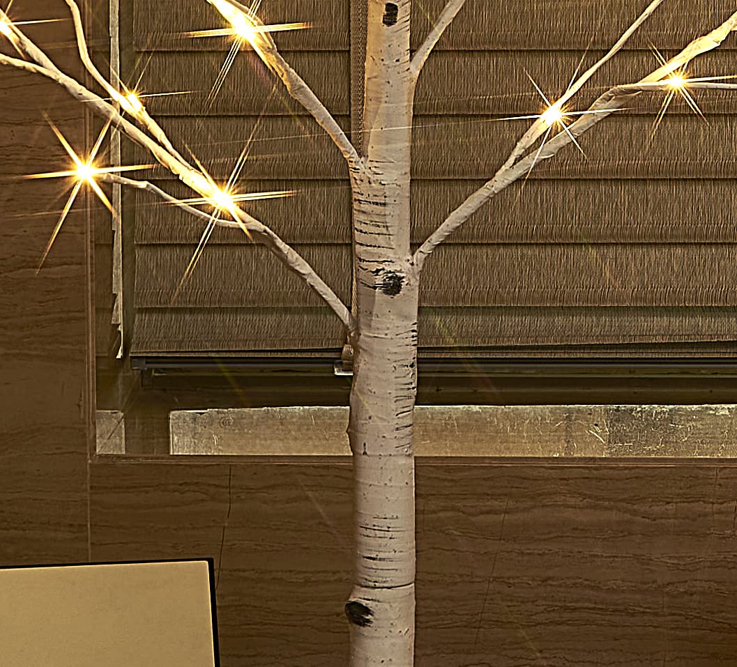 Lighted Birch Tree 8FT 240 Warm White Lights H99765