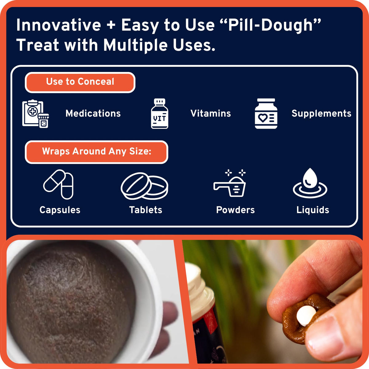 Pill-Dough Treat Paste Wrap for Dogs & Cats Z362