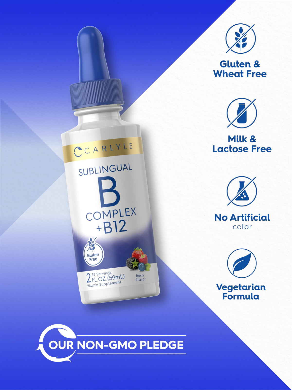 Vitamin B Complex Sublingual Liquid Drops 2 fl oz P7510